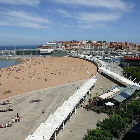 Primera Línea Playa+Parking Gratis Gijón Exterior foto